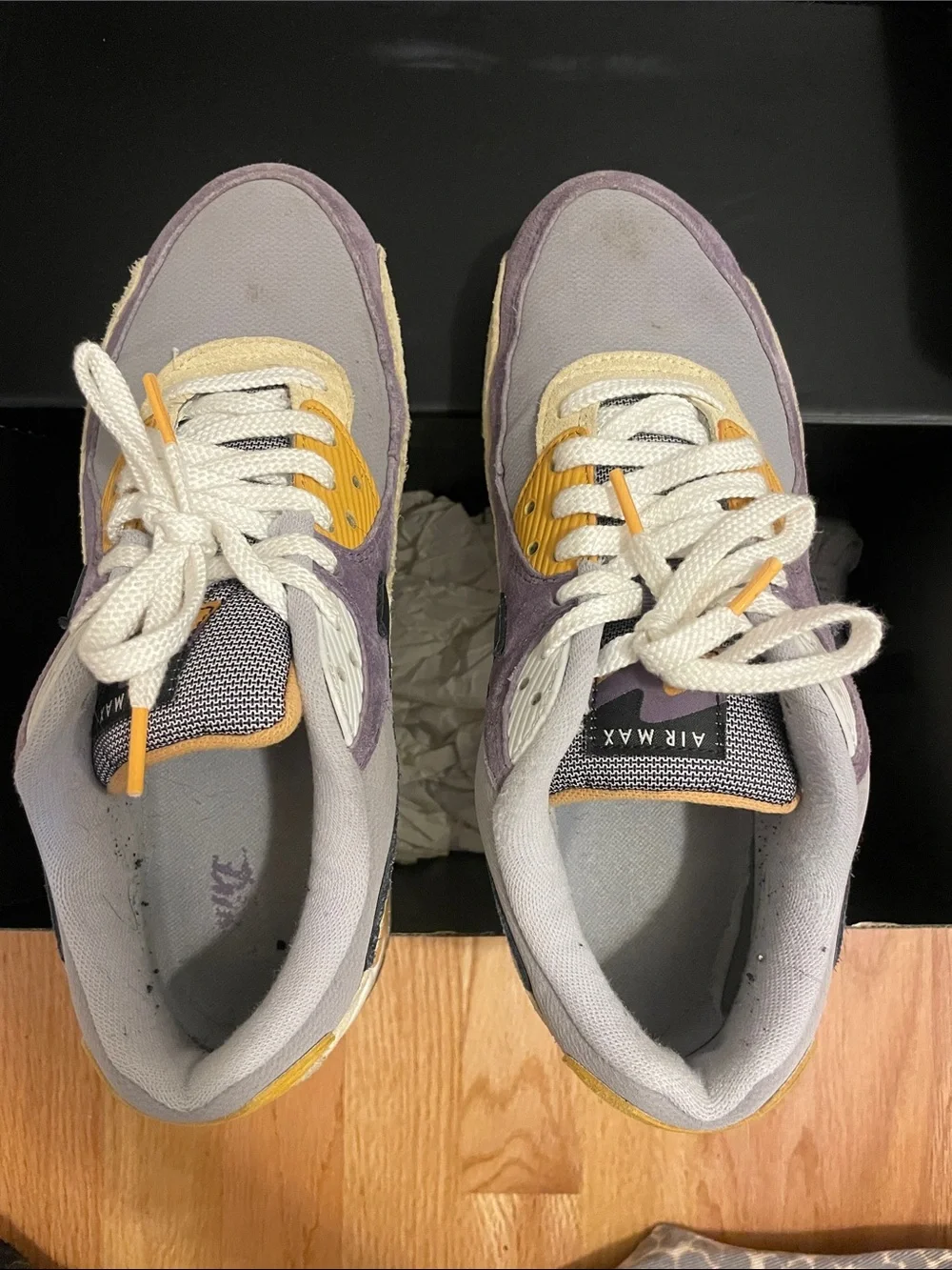 Nike Men's Athletic Shoes - Gray, Purple, Mustard
